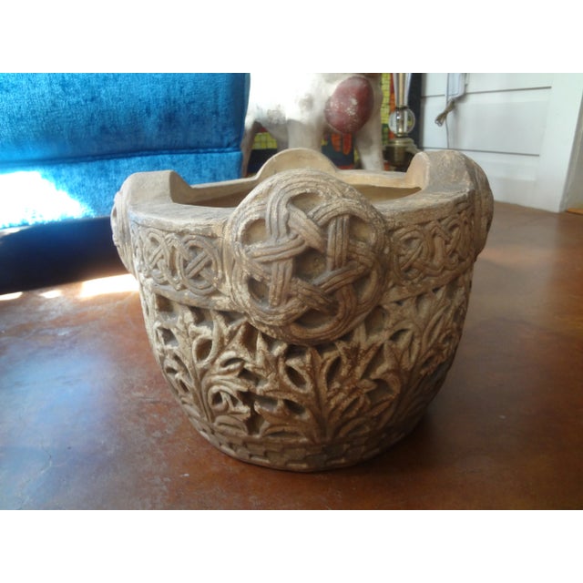 Italian Terracotta Planter By Dini E Cellai Signa. Handsome Italian Islamic, Middle Eastern Or Arabesque Style Terra Cotta...