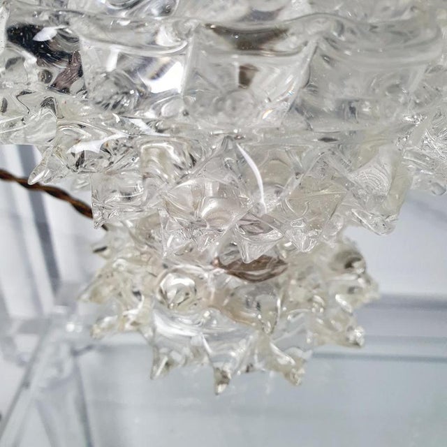 Rostrato Murano Glass Table Lamps from Barovier & Toso, Italy, 1940s, Set of 2 For Sale - Image 10 of 11