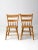Early 20th Century Antique Plank Seat Chairs Pair For Sale - Image 5 of 10