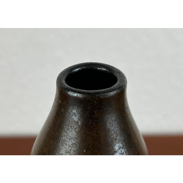 Mid-Century German Minimalist Studio Pottery Vase by Heinz H. Engler, 1960s, in Very Good conditions. Designed 1960 to...