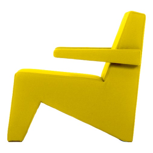 Cubic Lounge Chair in Oker by Moca For Sale