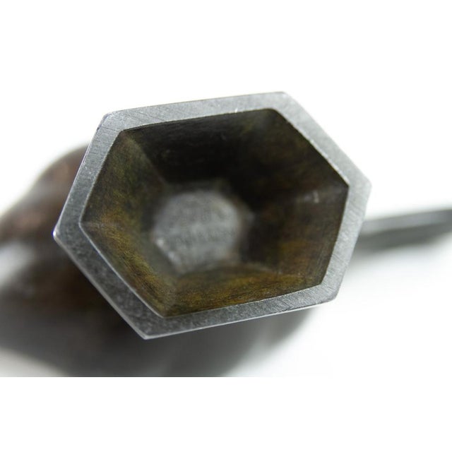 Danish Art Deco Aladdin Oil Lamp in Disko Metal by Just Andersen, 1930s For Sale - Image 9 of 17