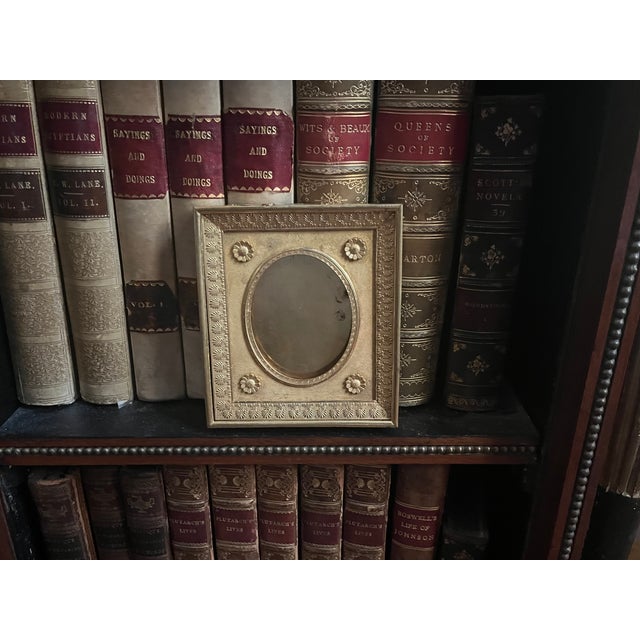Antique 19th Century French Empire Gilt Bronze Ormolu Small Picture Frame For Sale In New York - Image 6 of 18