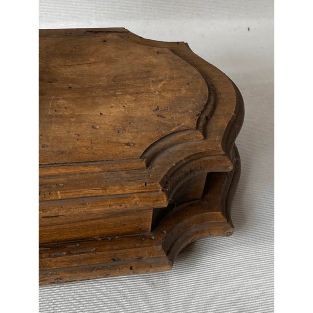 Wood Antique Rustic Dutch Golonial Style Plug in Table Lamp With Glass Shades For Sale - Image 7 of 9