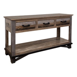 Greenview Loft Rustic Modern Console Table / Sideboard For Sale