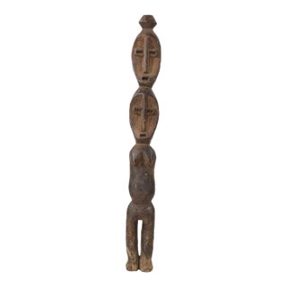 Early 20th Century Lega Two-Headed Standing Figure For Sale