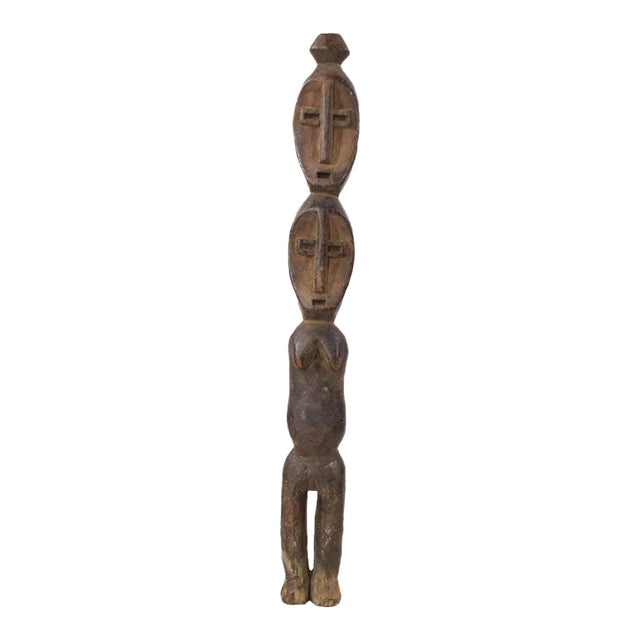 Early 20th Century Lega Two-Headed Standing Figure For Sale