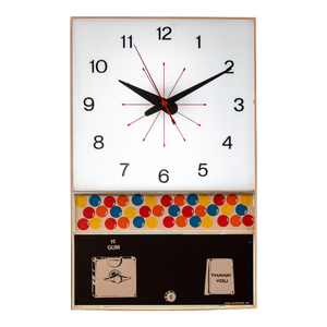 Vintage Gumball Machine Advertising Clock