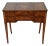 1890 Antique French Louis XVI Satinwood & Walnut Inlaid Makeup Vanity Ladies Desk For Sale