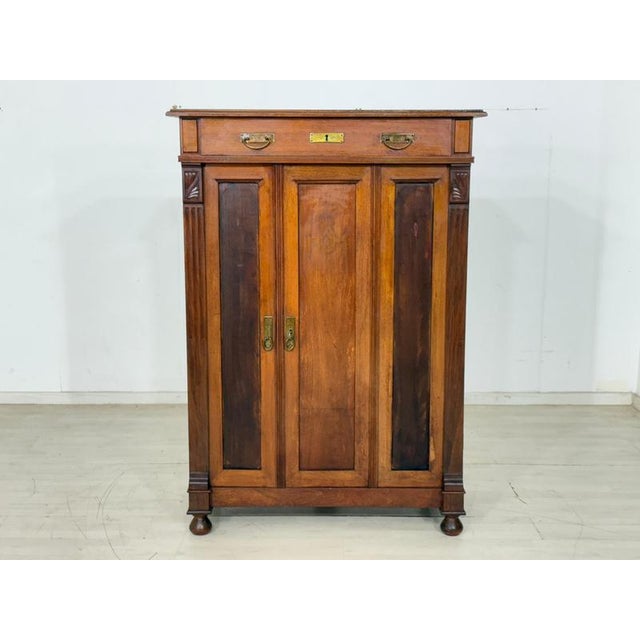 Antique Gründerzeit Cabinet in Wood, 1900 For Sale - Image 16 of 16