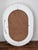 Vintage Large Oval Woven Rattan Framed Mirror For Sale - Image 11 of 11