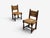 Charles Dudouyt, Six Rustic Dining Chairs, Oak, Rush, France, 1940s For Sale In New York - Image 6 of 16
