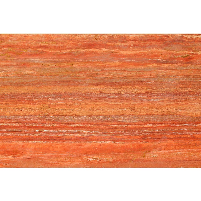 Stone Tobia Dining Table in Red Traverine by Afra and Tobia Scarpa for B&B Italia, 1970s For Sale - Image 7 of 11