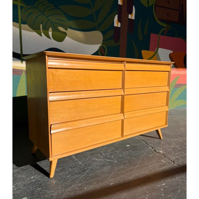Mid Century Baumritter Birchcraft Dresser Set For Sale - Image 13 of 13