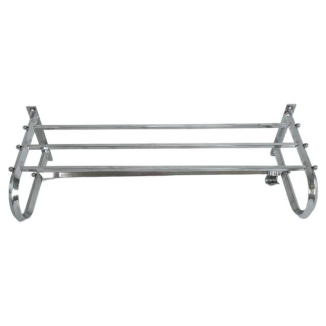 Art Deco Coat Rack in Chrome, 1940s For Sale