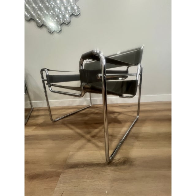 Bauhaus Vintage Wassily Style Chairs - Set of 2 For Sale - Image 3 of 9