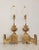 Brass Antique French Neoclassical Fireplace Chenet Lamps - a Pair For Sale - Image 8 of 11