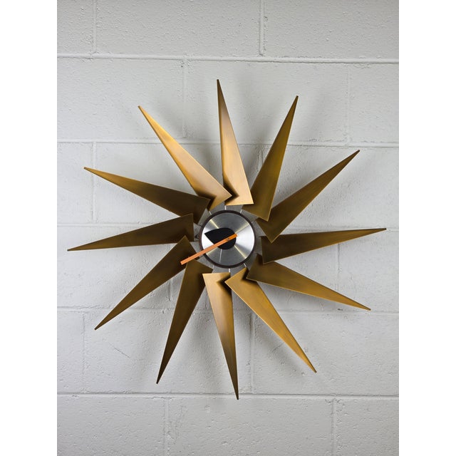 Mid-Century Modern George Nelson Turbine Clock for Vitra For Sale - Image 3 of 4