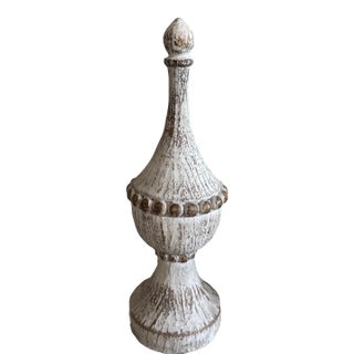 Wood Painted Finial For Sale
