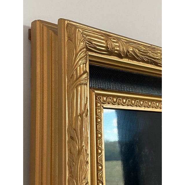 Hand Lacquered Piano Lid in Gilt Wood Frame For Sale - Image 15 of 16