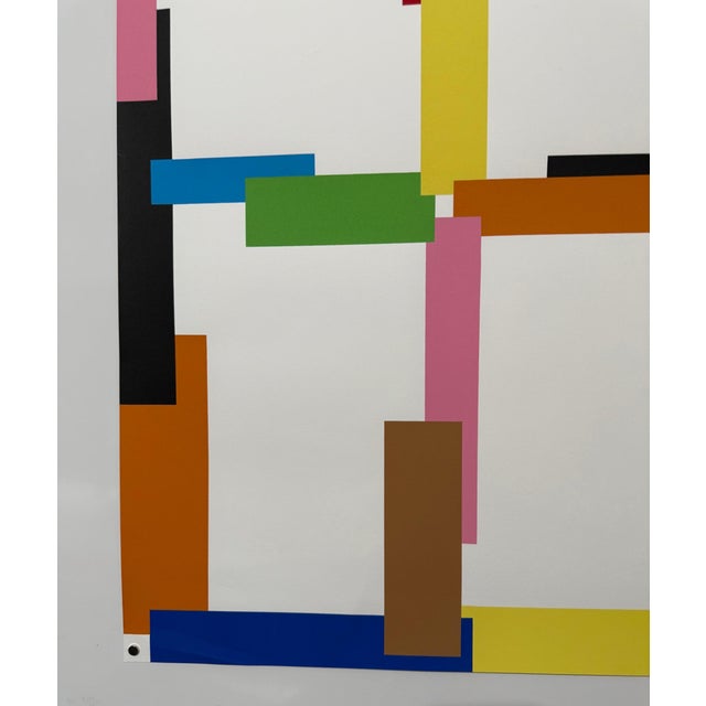 Beat Zoderer, Swiss Contemporary Art Beat Zoderer Abstract Color Constructivist Screenprint, 2000 For Sale - Image 4 of 8
