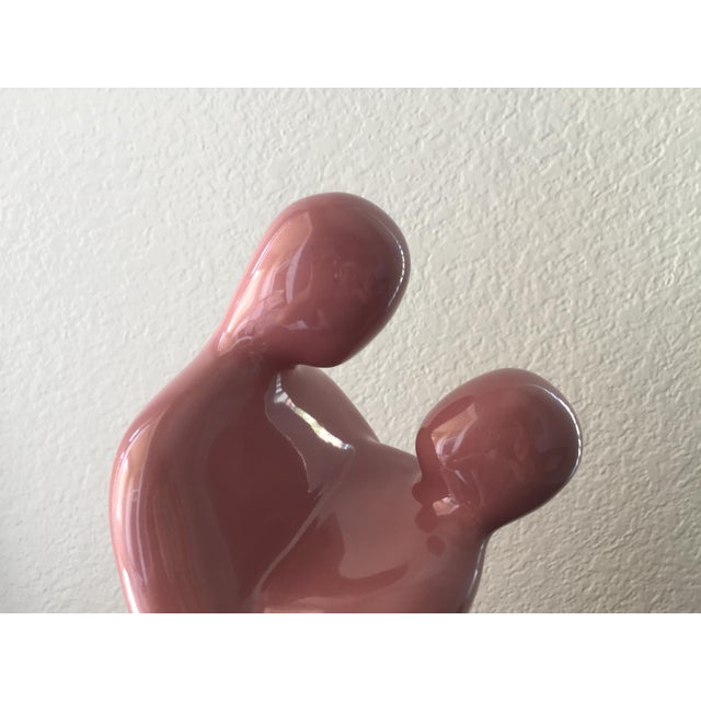 Mauve Mid Century Modern Haeger Pottery Couple Dancing Tango Sculpture For Sale - Image 8 of 10