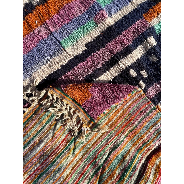 Colorful Berber Area Rug For Sale - Image 10 of 11