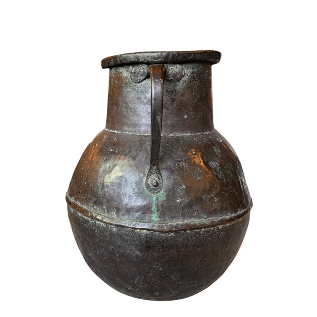 Monumental 19th-Century French Copper Utility Vessel For Sale - Image 11 of 13