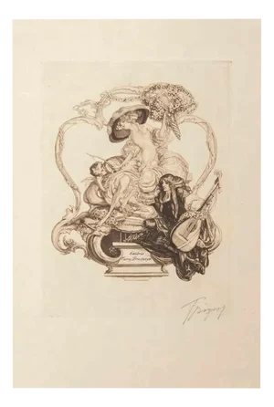 Fraz von Bayros, Bayros portfolio III, 1913, Photographic Paper