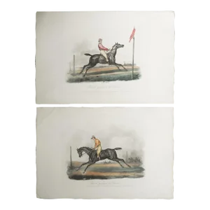 Mid 20th Century Race Horse Prints After Carle Vernet - a Pair