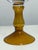 Amber Glass Pedestal Hurricane Candleholders, Pair For Sale - Image 8 of 12