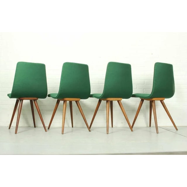 Teak Dining Chairs by Van Os, 1950s, Set of 4 For Sale - Image 10 of 13