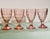 1930’s Pink Hazel Atlas Water Goblets- Set of 4 For Sale - Image 9 of 9