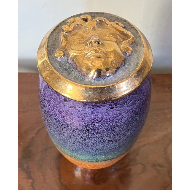 Art Pottery Medusa Jar & Cover For Sale - Image 13 of 13