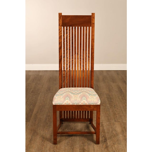 Paul Downs Cabinetmakers Set of Four Highback Spindled Cherry Dining Chairs For Sale - Image 14 of 18