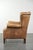 1990s Light Cowhide Wing Armchair with a Timeless English Look and Good Seating Comfort For Sale - Image 5 of 14
