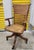 1910s Antique Quartered Oak Edwardian Swivel Office Desk Chair, C1910 For Sale - Image 5 of 10