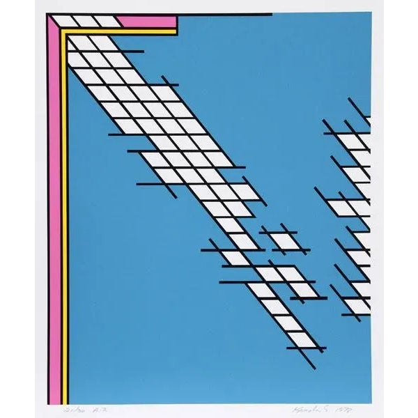 Artist: Nicholas Krushenick, American (1929 - 1999) Title: Tail Gate Year: 1978 Medium: Silkscreen, signed and numbered in...