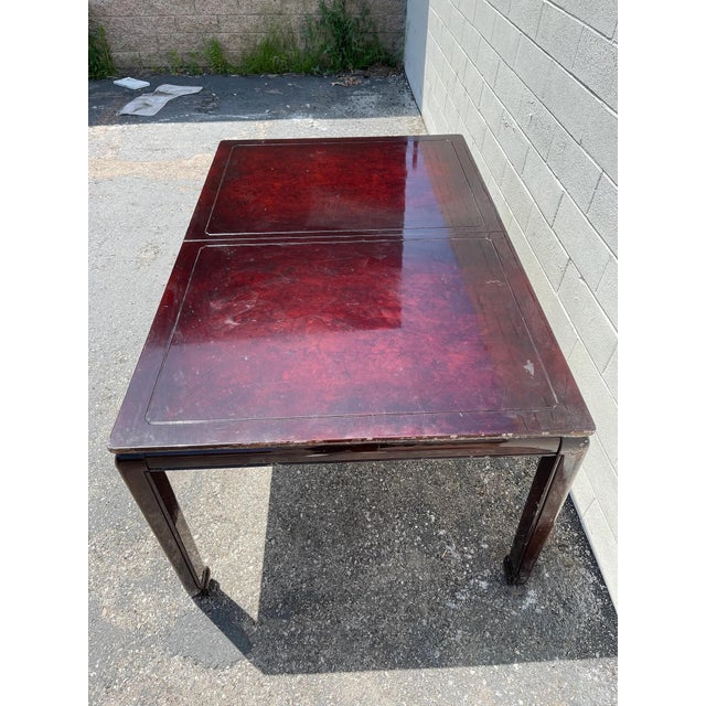 Wood 5pc Vintage Asian Dining Set Wood Cane Chinoiserie Kitchen Furniture For Sale - Image 7 of 10