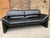 Three-Seater Sofa in Black Genuine Leather by Hans Kaufeld for de Sede, 1980s For Sale - Image 10 of 10