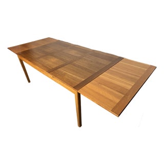 Vintage Danish Modern Extendable Teak Dining Table by Ansager Møbler For Sale