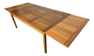 Vintage Danish Modern Extendable Teak Dining Table by Ansager Møbler