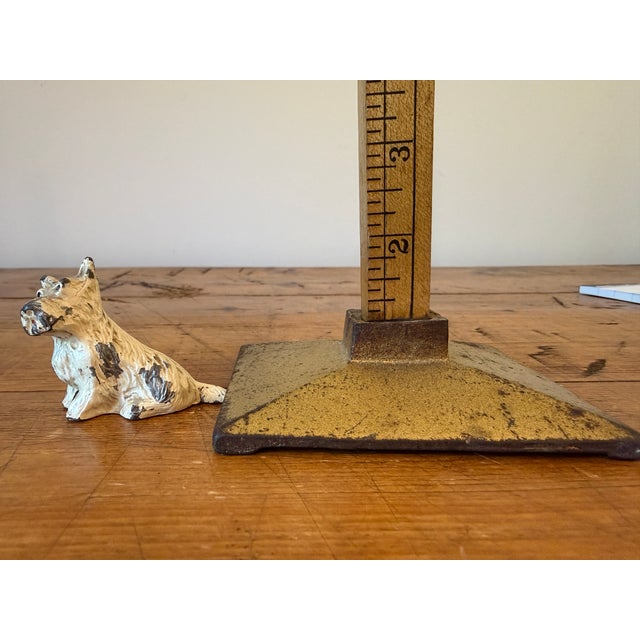 Mid 20th Century Vintage Mini Cast Iron Scotty Dog, Painted For Sale - Image 5 of 5