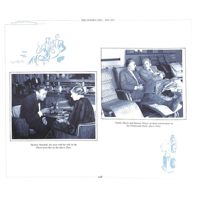 HUNTER-COX, Jane [128] pp. Webb & Bower 1989 8 7/8" x 10 5/8" Briefly traces the history of the Cunard line, describes...