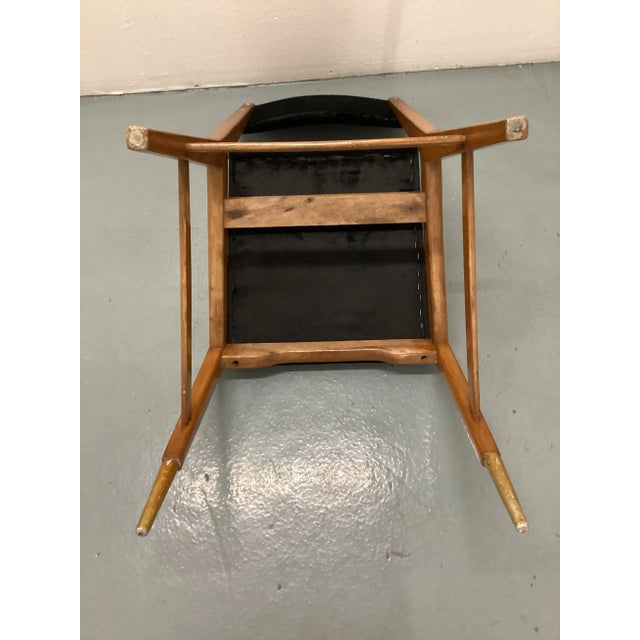 1950s Mid-Century Modern Velvet Couple Dining Chairs by Gio Ponti , Italy 1960s - Set of 2 For Sale - Image 12 of 13