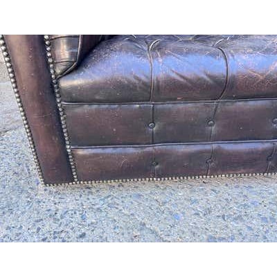 Chesterfield Leather Sofa, Vintage Upholstery, Patina Finish, 1985 For Sale - Image 17 of 17