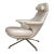 B&b Italia Radar Lounge Chair by James Irvine White Leather Swivel Lounger Italy For Sale