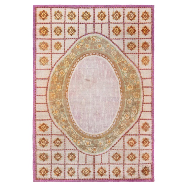 Doris Leslie Blau Vintage French Art Deco Rug For Sale
