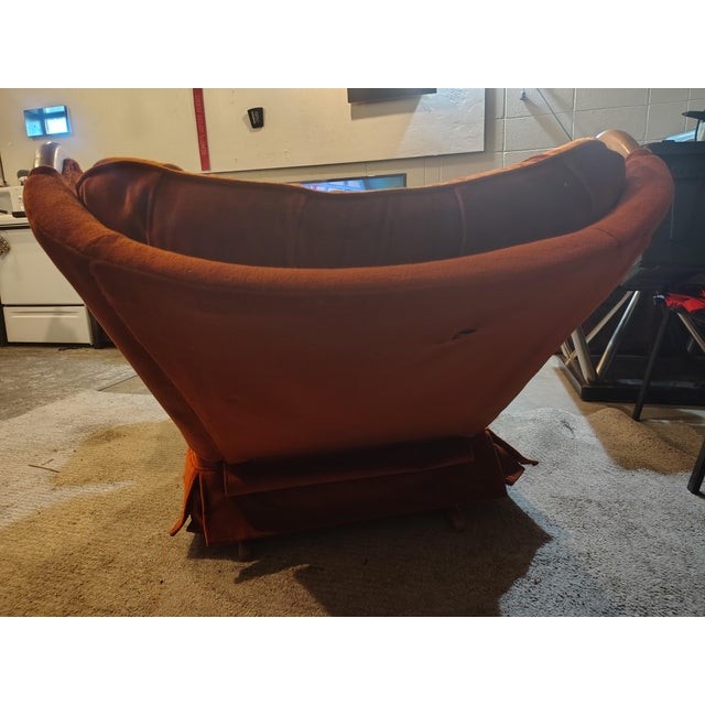 Vintage Berkline Motion Rocker Wingback Recliner For Sale In Phoenix - Image 6 of 7