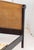 Wood Rattan and Ebonized Wood Queen Sleigh Bed Frame For Sale - Image 7 of 11